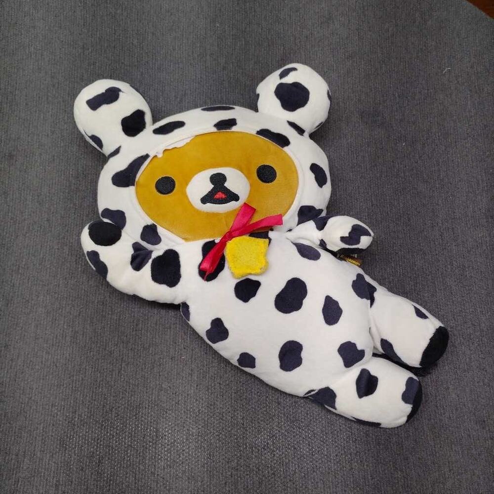 San-X Rilakkuma Dalmatian Dog Costume Plush Toy Stuffed Animal Kawaii 14"